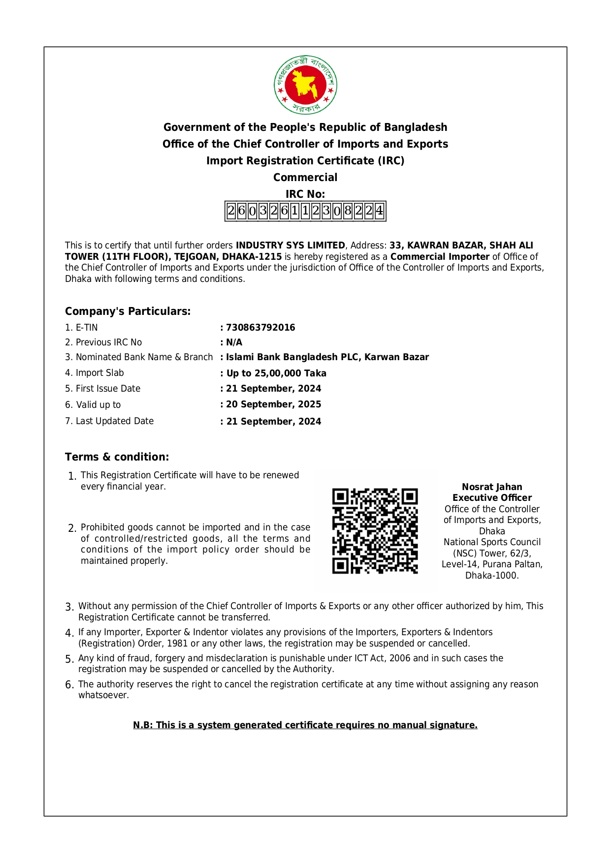 Company Certificate 05
